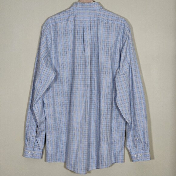 Eddie Bauer Shirt Mens Tall L Plaid LS Wrinkle Free Relaxed Fit Pocket Preppy - Picture 16 of 16